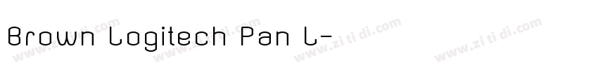 Brown Logitech Pan L字体转换